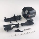 prostore-Scale Outboard engine and rudder,rear shaft set