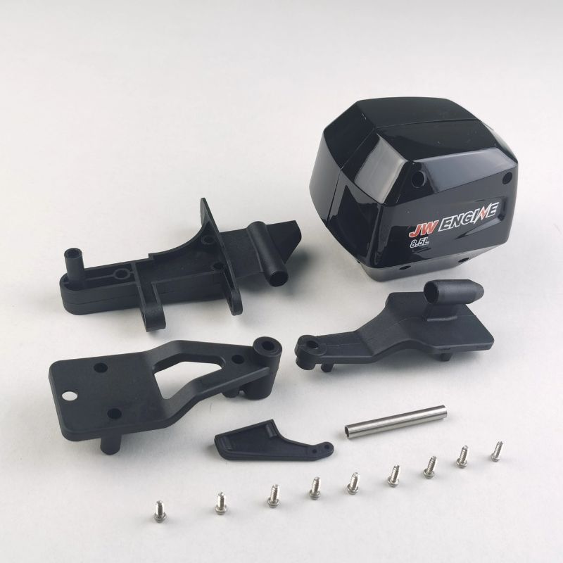 prostore-Scale Outboard engine and rudder,rear shaft set